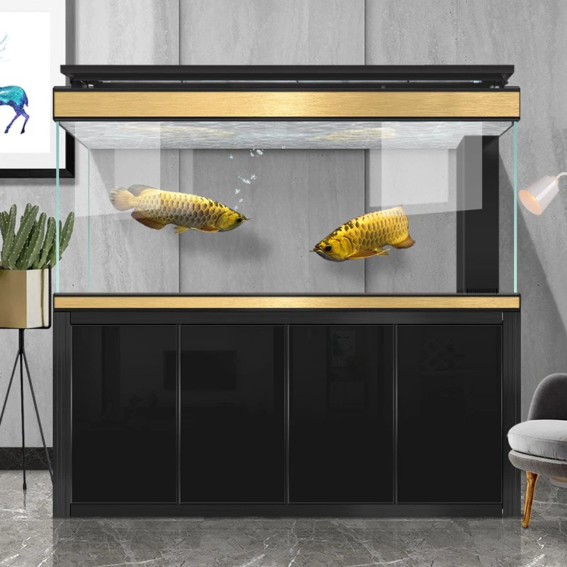 

Aquarium Living Room Landing Household Small Feng Shui Exchange Glass Fish Tank Cabinet