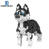 KNEW BUILT Dog Model Mini Building Block Toys Set for Kid Boy Girls Adult Beginner Teddy Hughes Corgi Collie Pet Style Bricks 1