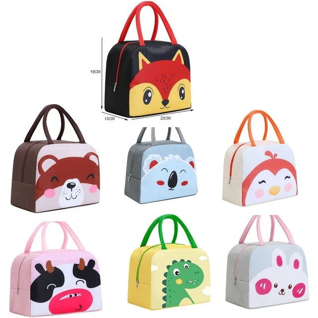 Cartoon Lunch Bag Portable Insulated Thermal Lunch Box Picnic Supplies Bags  Milk Bottle For Women Girl Kids Children New