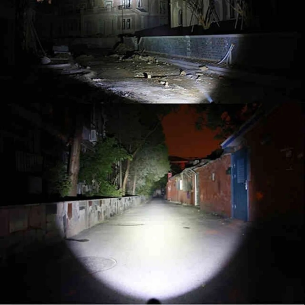 LED Flashlight Portable Zoomable Usb Rechargeable Mini Torch Lantern Emergency Outdoor Camping