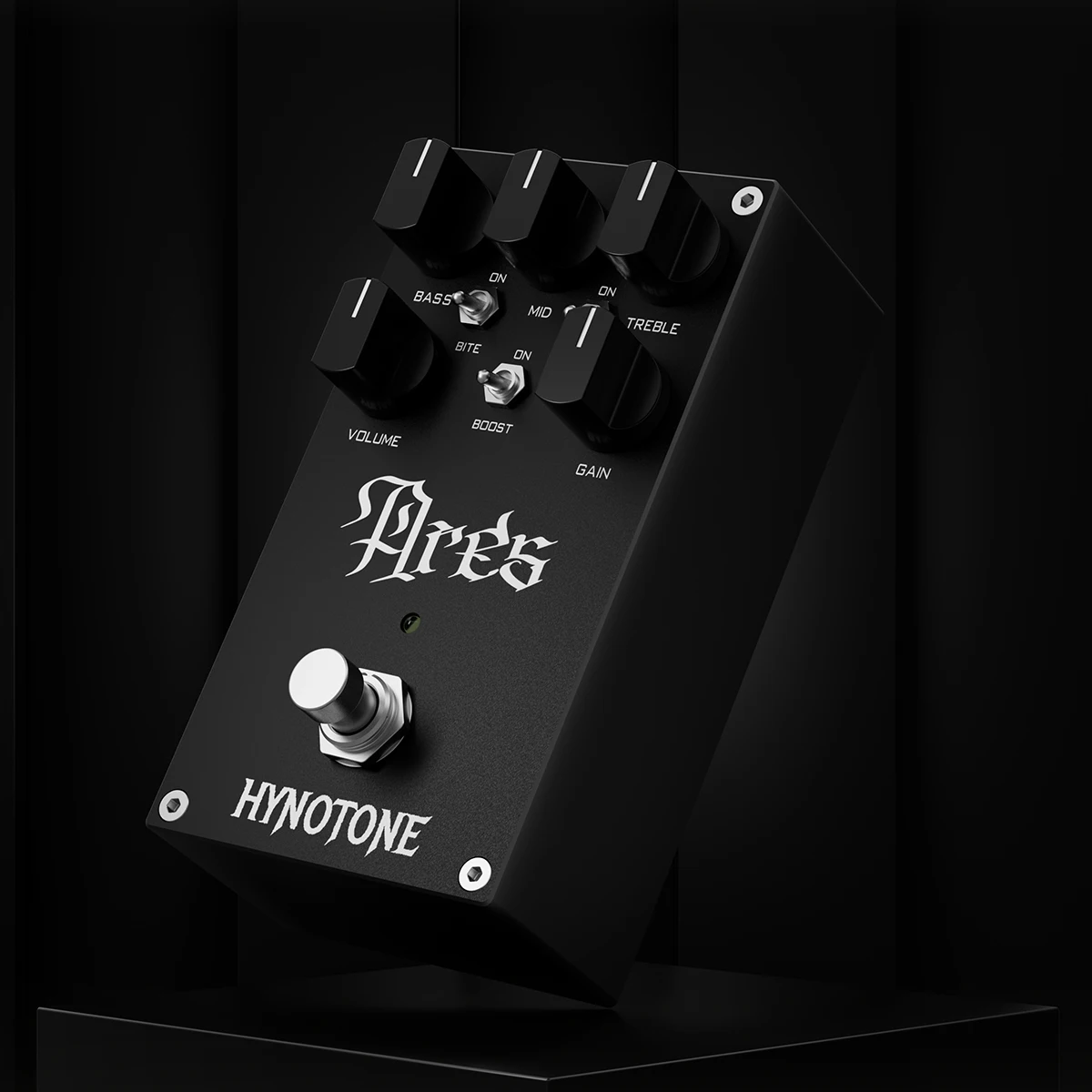 TOPPING ARES Distortion Preamp Pedal 5-Stage JFET Circuit 3-Band EQ Boost for Aggressive Tone Ideal for 7-String Guitars