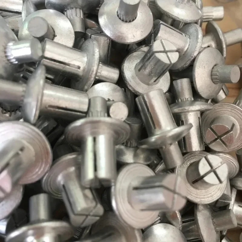 Rivets and Fasteners, Rivets and Screws Aluminum Alloy Expansion Rivets Hammer Drive Expansion Nails Head Piercing Rivet Stainless Steel Rod Screws Board Wall Fasteners
