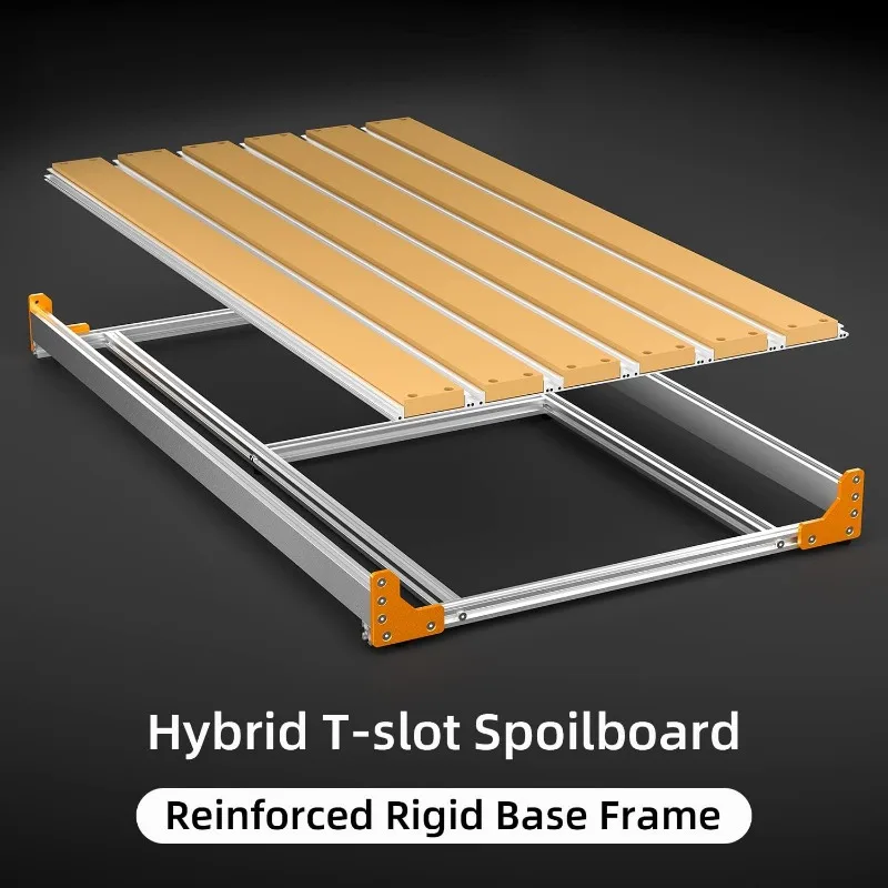 FoxAlien 4080 Extension Kit Upgraded Hybrid Spoilboard Masuter Pro CNC Router Machine Working Area Extend (15.75" x 31.5", X-Y)