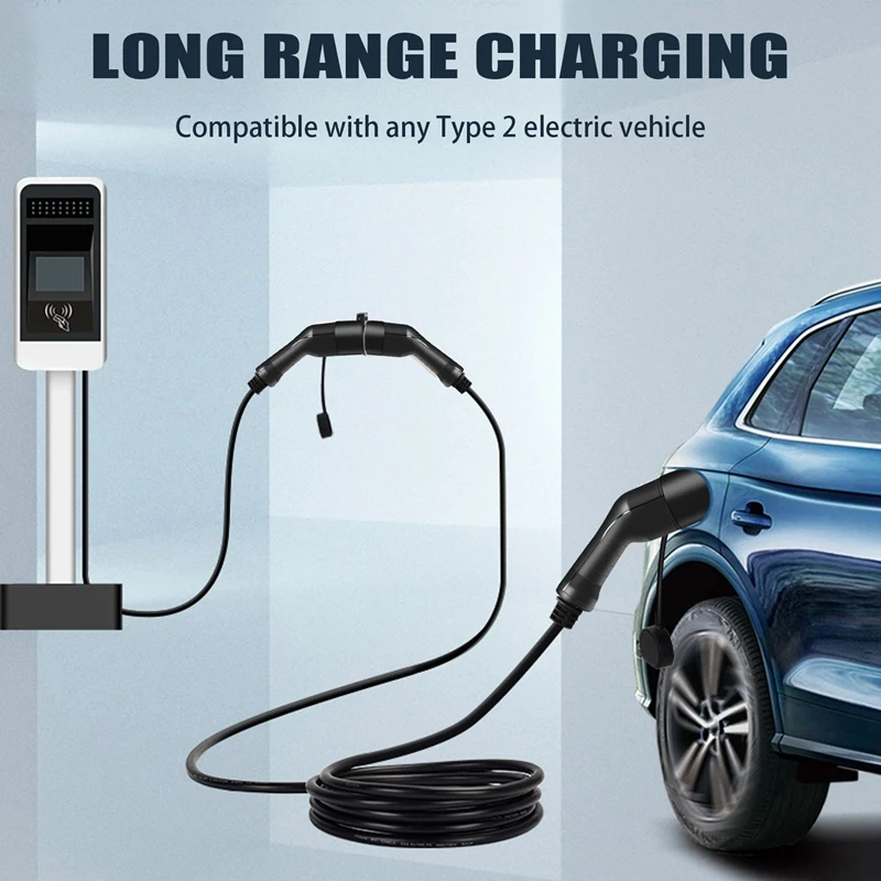 

NEW-32 Amp Charging Cable Type 2 To Type 2 Adapter 5 Meter High Powered Connector