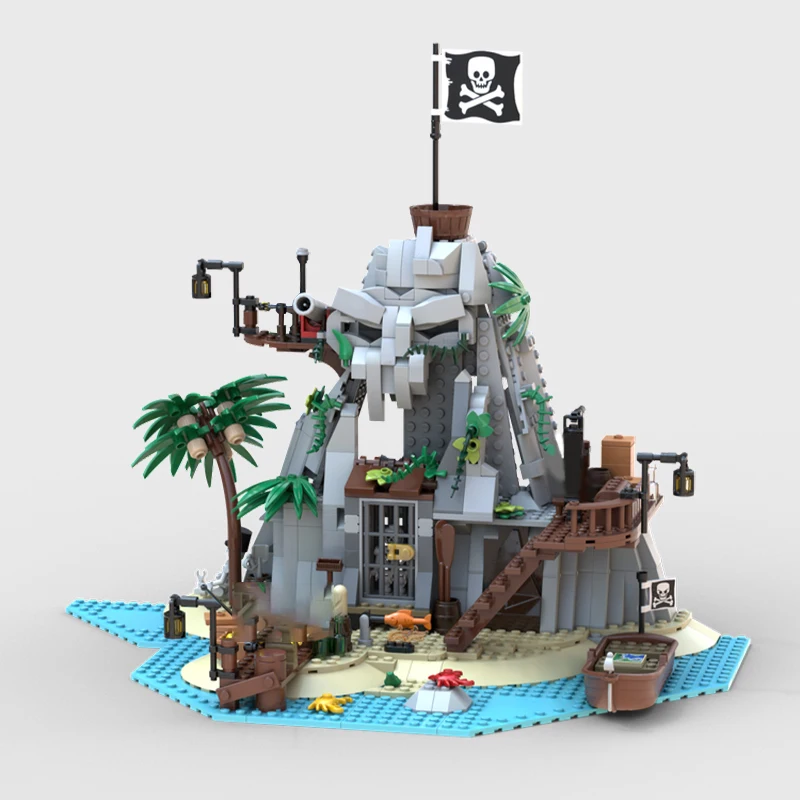 

New 488PCS medieval Pirate Series Cutthroat Island model DIY creative ideas childrenToy Gift Christmas building blocks MOC-21322