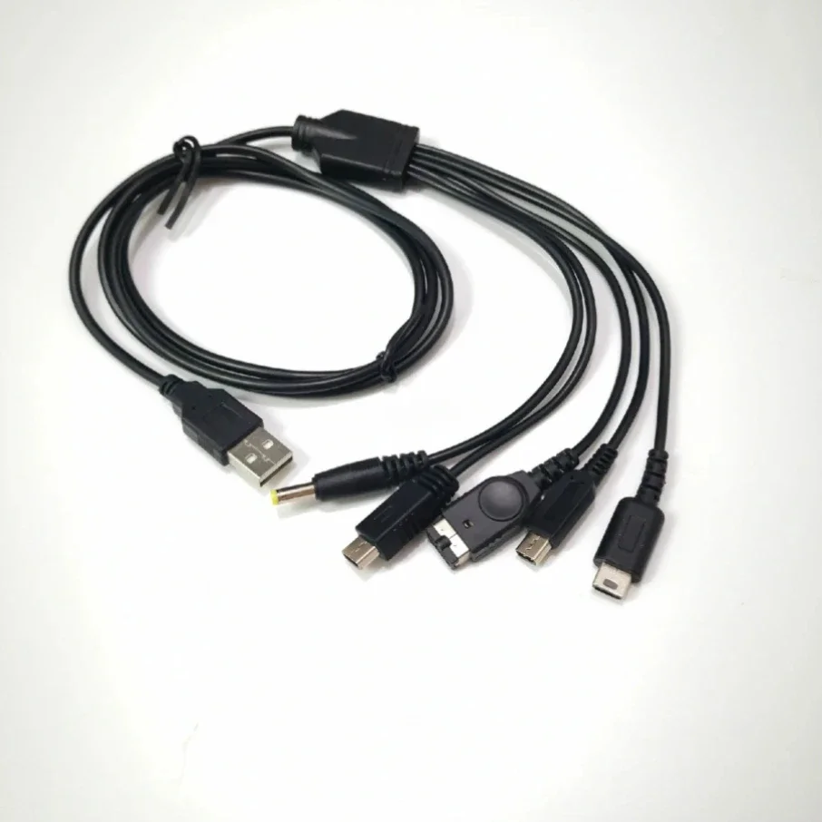 300개 1.2M 멀티 충전 케이블 USB 고속 충전기 와이어 코드 (닌텐도 GBA SP DS Lite DSL NDSL 뉴 3DS XL LL PSP Wii U 용)