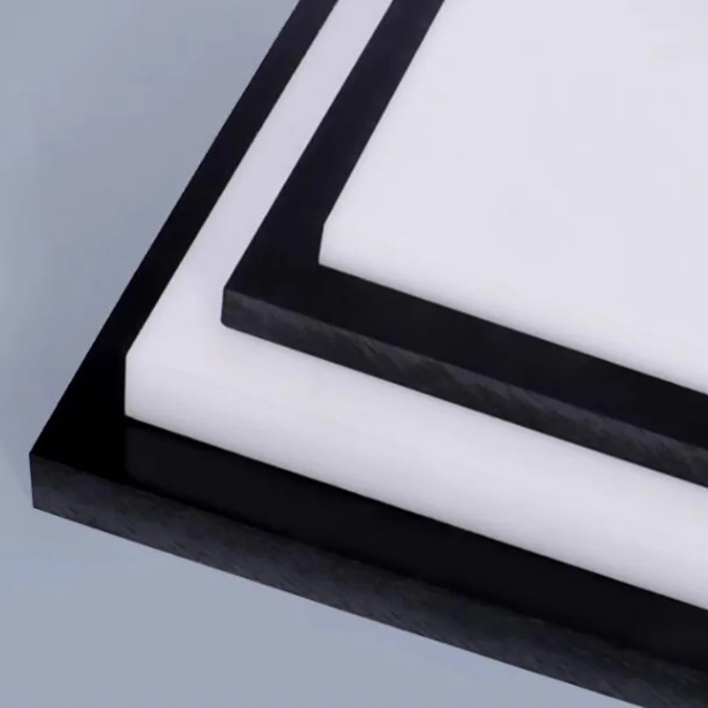 Acetal POM Plate Delrin Sheet CNC Engineering materie plastiche nero bianco