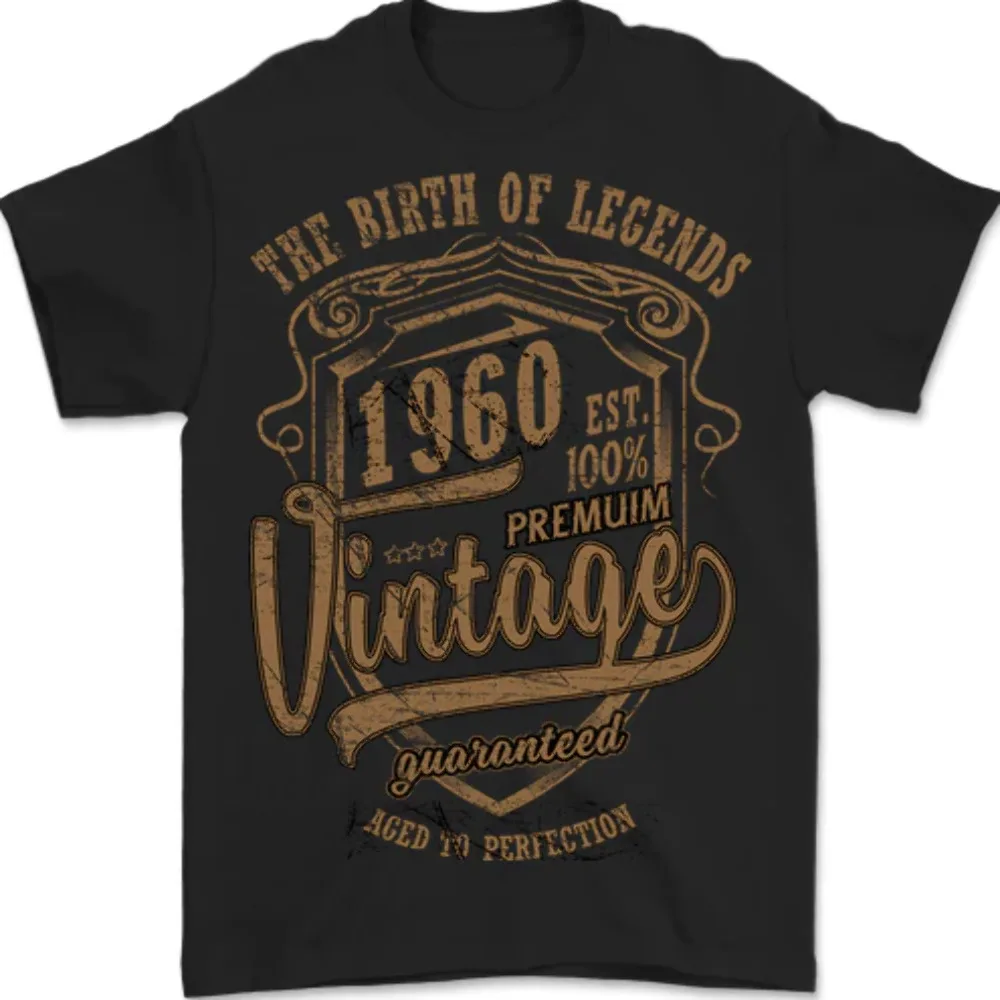 

Мужская футболка из 1960 хлопка с надписью «Born of Legends» на день рождения 100%