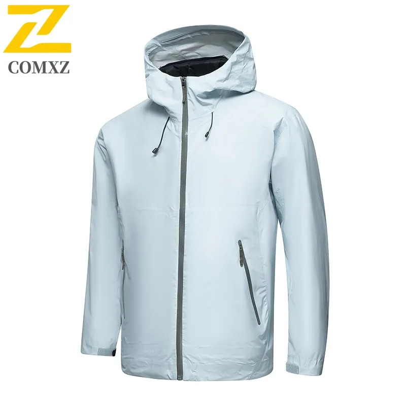 Men's 3-in-1 Windbreaker Jacket Winter Waterproof Windproof Detachable Down Inner Thermal Outdoor Hiking Camping Versatile Coat