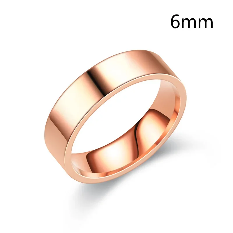 6mm Rose gold