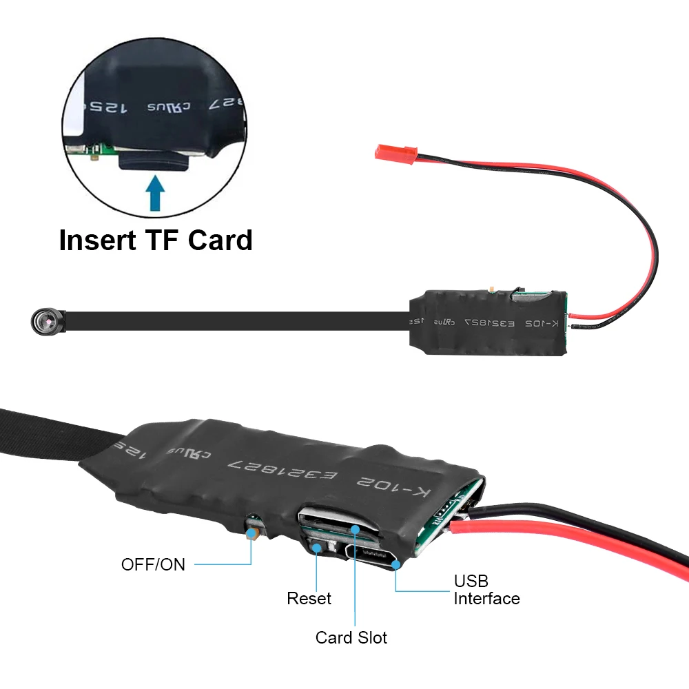 Sef434262cfd844e28ea035d65b7dc283v Mini Camera HD 1080P WiFi Camcorder Sports DV DVR DIY Portable Wireless Module Video Recorder Support Remote View P2P Camera Mallzona