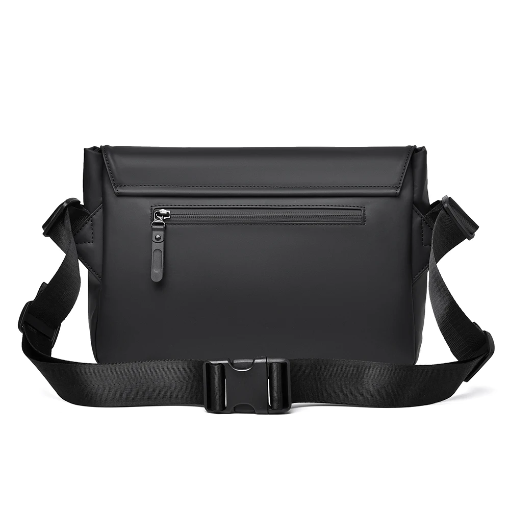 Borsa da petto da uomo, borsa a tracolla impermeabile di grande capacità, borsa da pendolare moderna e versatile - immagine 6
