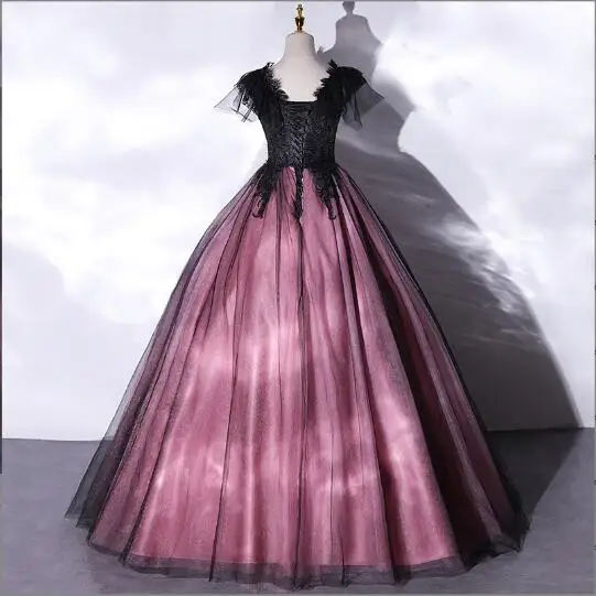 Summer Sleeveless Women's Quinceanera Dresses Luxury V-Neck Vestidos 15 Anos Simple Vintage Quinceanera Party Prom Gown