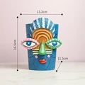 Blue Flower Pot- S
