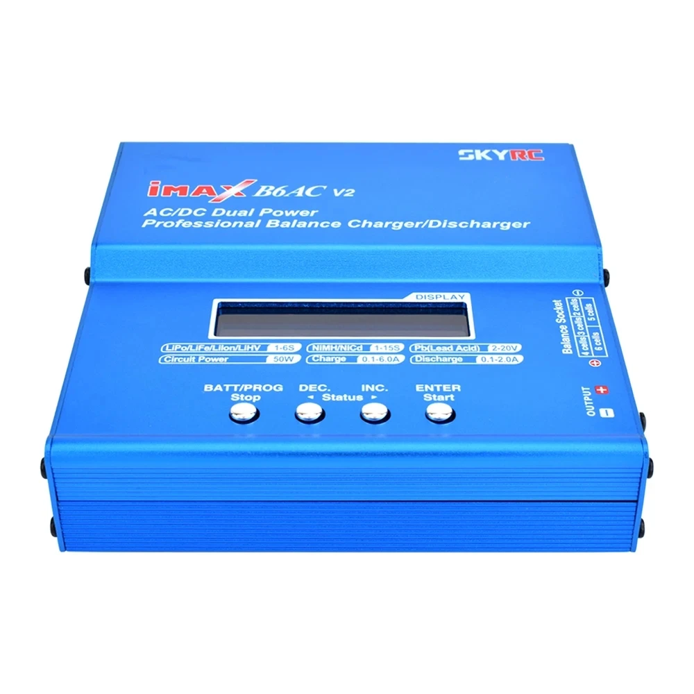 Chargeur LiPo SKYRC iMAX B6AC V2 50W 6A avec prise EU