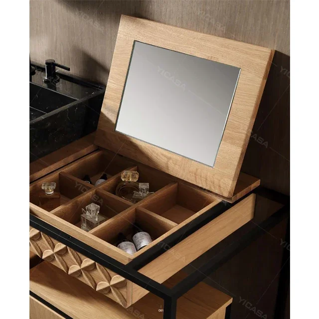 bathroom vanity cabinet with basin