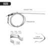 Practical Meat Probe Sensor Probe Clip Replacement Stainless Steel Digital Control For PitBoss Kitchen Outdoor 5