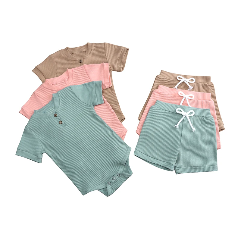 

2023 Toddler Clothes Baby Romper Suit Spring Autumn Matching Solid Jumpsuit Cotton Long Sleeve Babywear Clothes For Boy Girl PJS