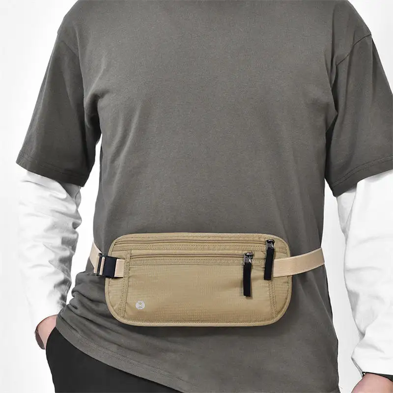 Unisex Hidden Security Waist Pack Portable Travel Chest Bag Anti Theft Passport Money Wallet for Outdoor Sports And Journey