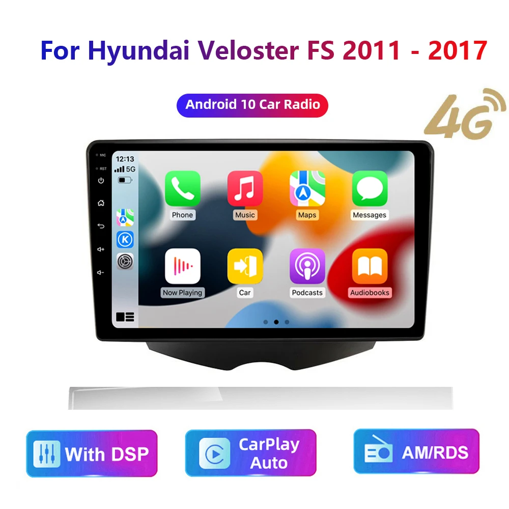 Hd Multimedia Head Unit Car Stereo Radio Android Video Gps Carplay 4g