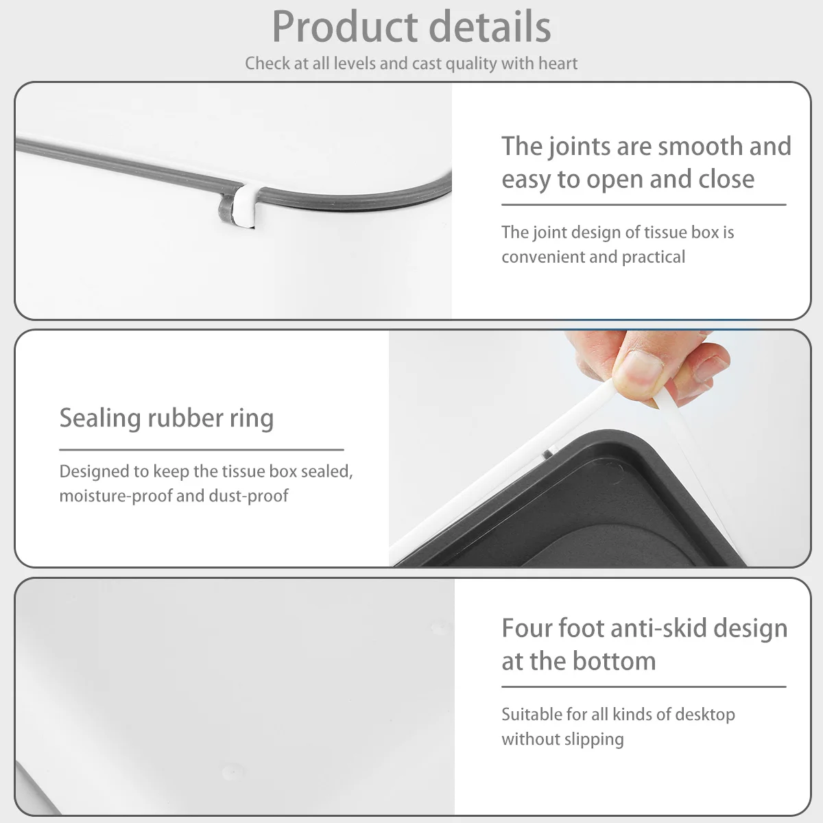 Wipes Dispenser Seposeve Refillable Wipe Container Keeps Wipes Fresh Dustproof Wipes Case with Lids Baby & Adult Wipe Holder