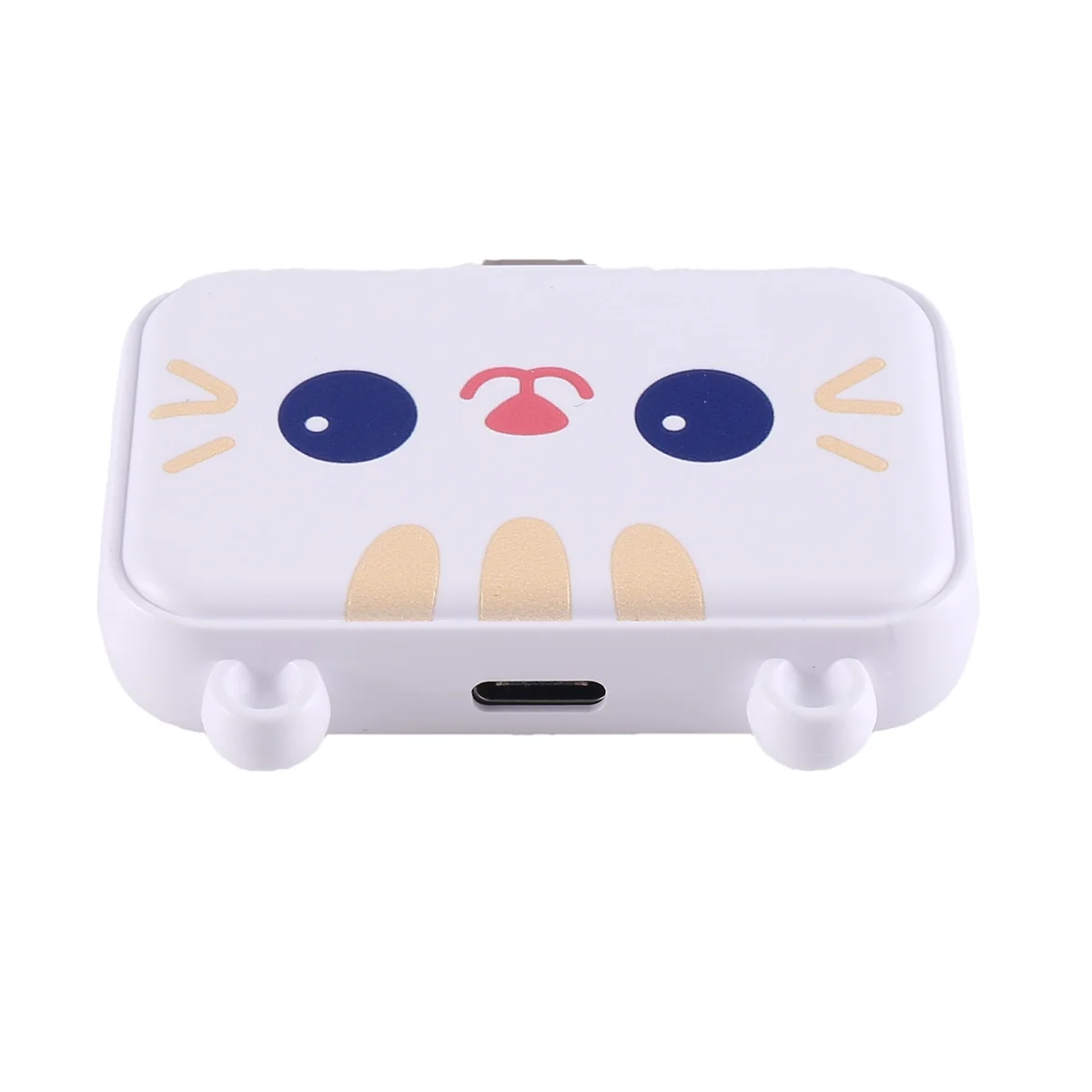 귀여운 USB 허브 60W 충전기 멀티 분배기 어댑터 도크, 흰색 3H