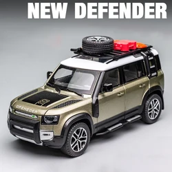 1:24 Land Rover Defender With Tools Alloy Diecasts & Toy Vehicles Toy Car Model Sound And Light Collection Kids Toy Gift