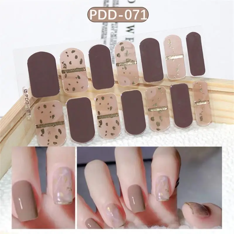 Nail Stickers Nail Art Tools Nail Decals 14 Small Self-adhesive Nail Stickers Can Be Torn Off And Removed Nail Stickers Polish Film