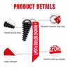 0.6"-1.5" Muffler Exhaust Wash Plug Motorcycle Dirt Bike 2 Stroke Keychain Tag Key Ring Engine ATV Quad Rubber Exhaust Silencer 2