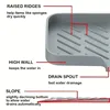2/1pcs Sink Silicone Tray With drain Soap Sponge Storage Holder Countertop Sink Scrubber Brush Storage Rack Kitchen Organizer 6