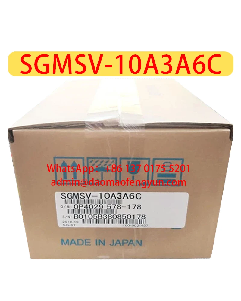 새로운 SGMSV-10A3A6C 서보 모터, SGMSV 10A3A6C 서보 모터, 빠른 배송, 재고 있음