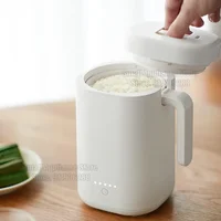 Olayks Mini cuiseur à riz automatique cuisine domestique Machine de cuisson électrique chauffe-plats multifonction 0,8 l petit cuiseur à riz 6