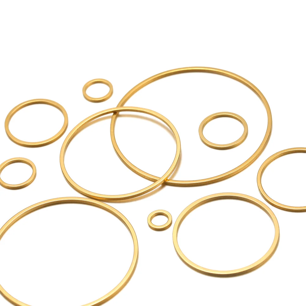 Stainless Steel Gold Plated Large Hoop Earrings