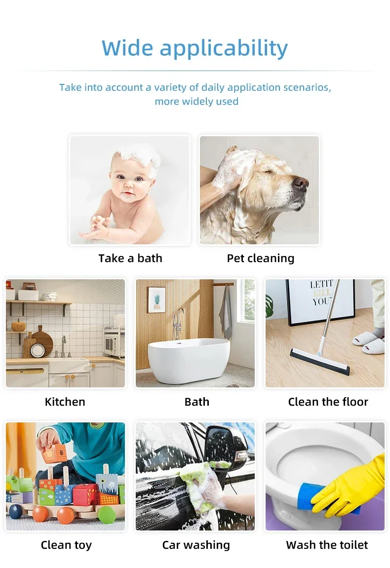 Description Picture 3 of itemAutomatic Electric Foam Dispenser Gun Bathroom 350ml Smart Washing Continuous Foaming Shampoo Face Wash Detergent Bubble Sprayer