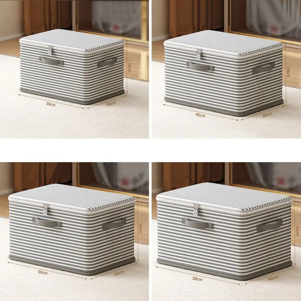 Foldable Clothes Storage Bins with Durable Handle Waterproof Wardrobe Sorting Storage Bucket Large Capacity Multifunction 6