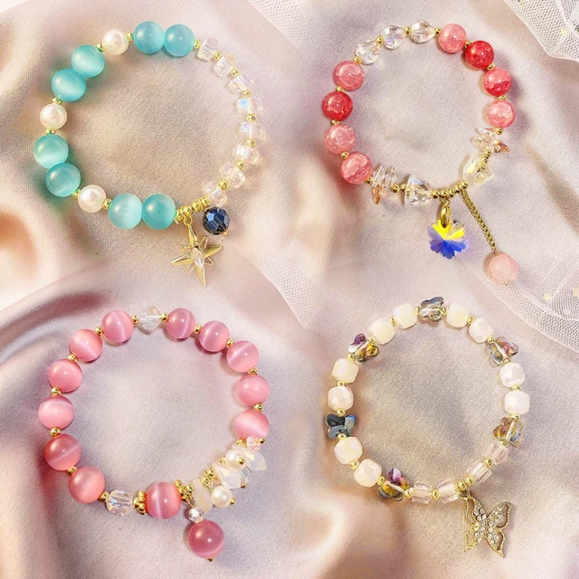 Gemstone Bracelet For Women Kid Bracelet Girl Jewelry Boho Wholesale Bulk  Popular Amethyst Beaded Opal Crystal Natural Stone - Bracelets - AliExpress