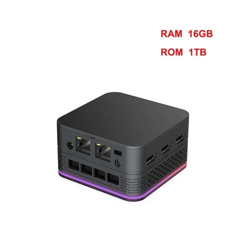 thumbnail image 1 of Mini PC pequeña T9 Plus de cuatro núcleos con Windows 11, CPU Intel N150/N100, LPDDR5 de 16 GB, SSD de 256/512 GB/1 TB, LAN dual de 1000 M, NUC de tres HD, 1 of 5
