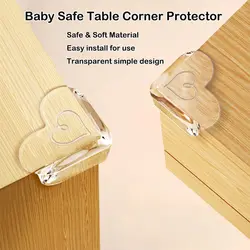 Transparent Corner Guards New PVC Soft Edge Protection Anticollision Table Desk Corner Guard Baby