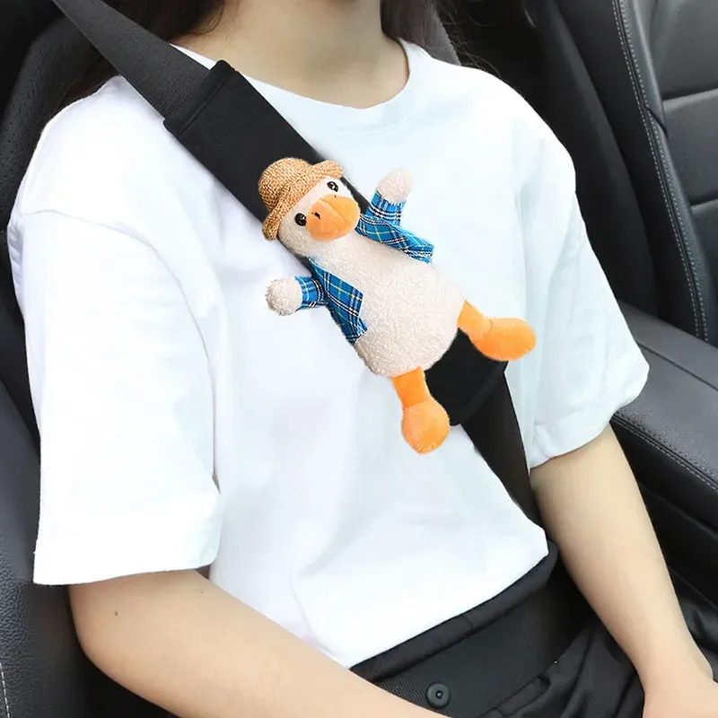 

Car Seat Belt Shoulder Protector Car Plush Cartoon Anti-leash Seat Belt Jewelry Creative Cute Auto Accessories Supplies
