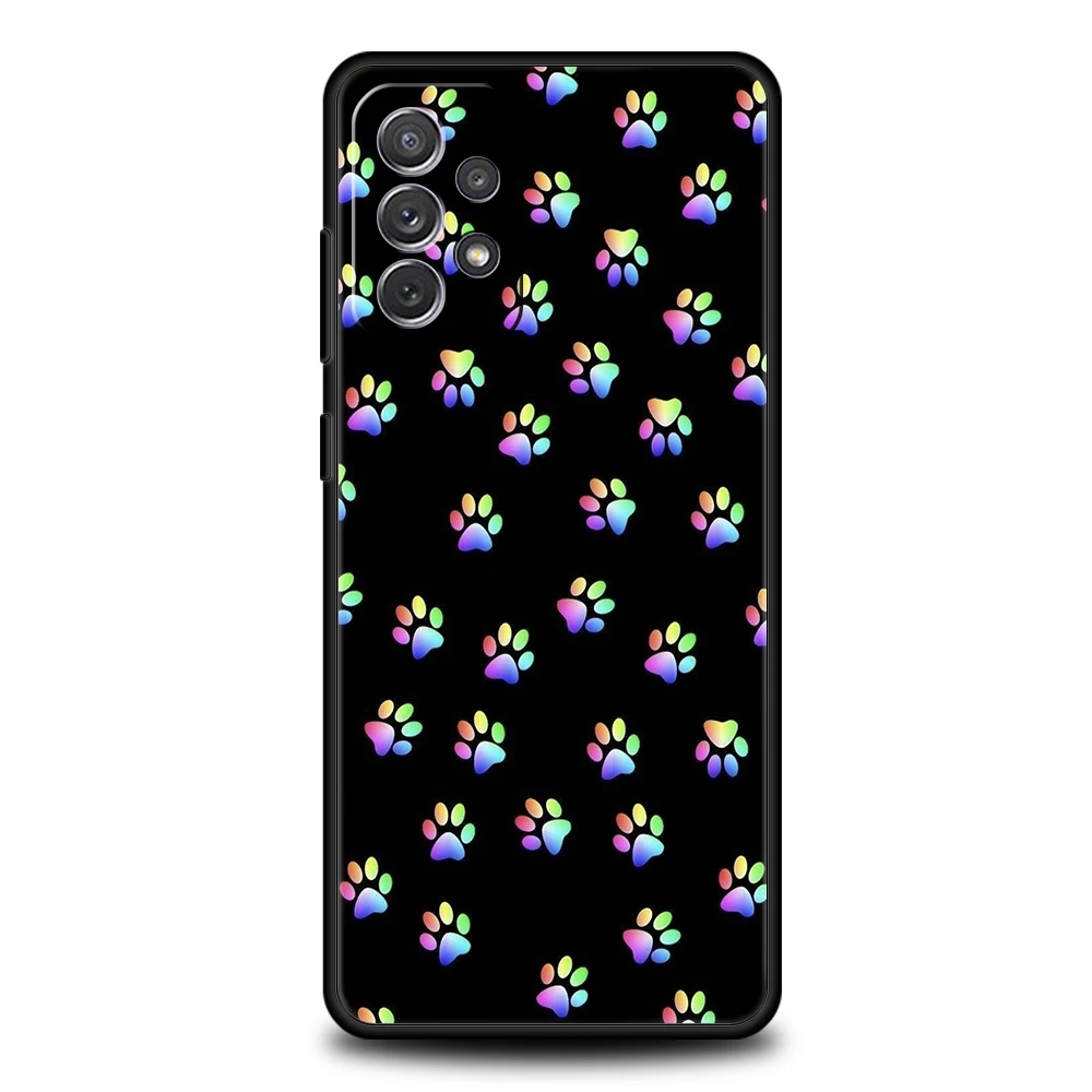 Cute Dog Paw Print Soft Shell Phone Case