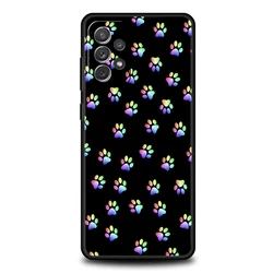 Cute Dog Paw Print Soft Shell Phone Case - Samsung A22 5G (A1)