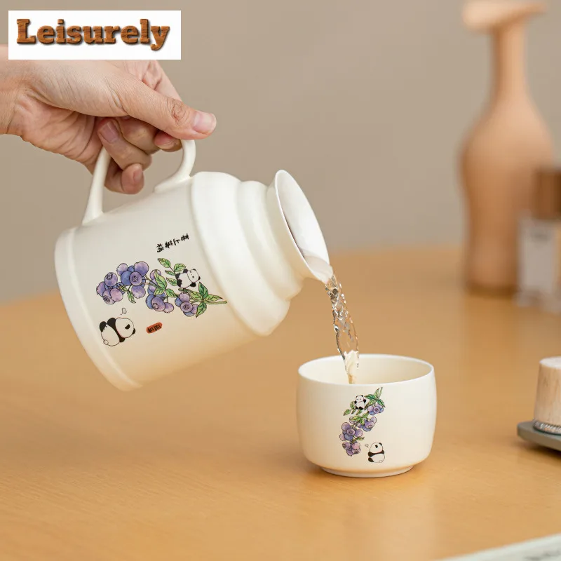 500ml Chinese Warm Water Bottle Water Jug Anti-scald Water Kettle with Handle Hot and Cold Water Pitcher Drinkware Accessories