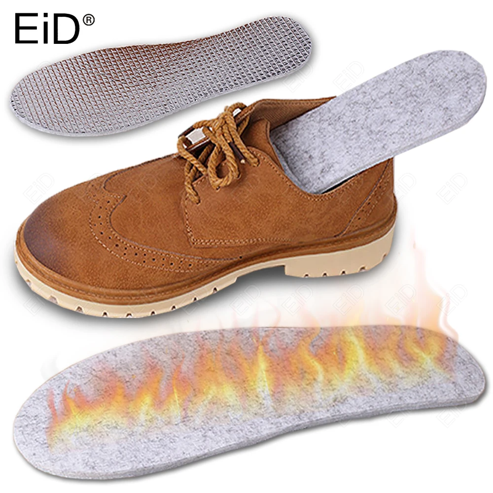 Eid Winter Zinn folie warme Einlegesohlen für Schuhe Männer Frauen weiche Schuhe Pads atmungsaktive haut freundliche Baumwolle halten warme thermische Einlegesohle
