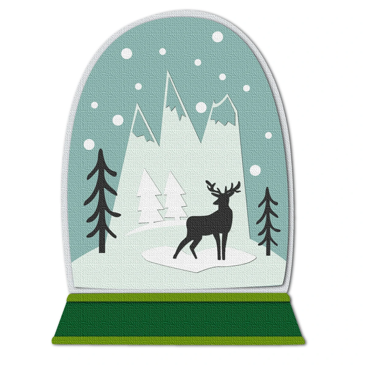 Christmas Crystal Ball Renna Craft Paper Dies Cut For Card Making Diy Scrapbooking Dies Metal 2024 Goffratura Nuovo