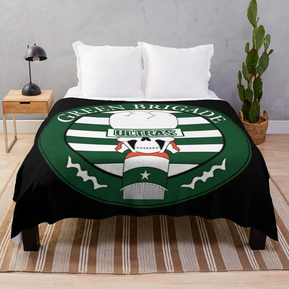 

Green Brigade-ULTRAS Throw Blanket Giant Sofa Blanket Camping Shaggy Blanket