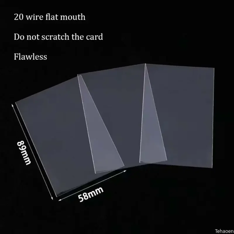 50/100/150pcs Korea Card Sleeves Clear Acid Free CPP HARD Photocard Holographic Protector Film Album Binder Photo Popcorn Card