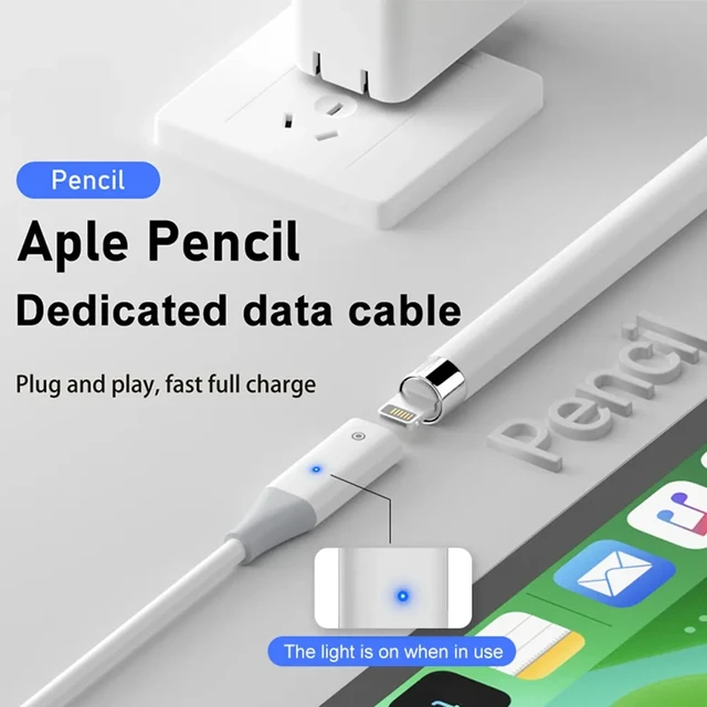 Mini conector cargador para Apple Pencil 1 Adaptador Cable de carga para  Apple iPad Pro Pencil accesorios de carga fácil - AliExpress