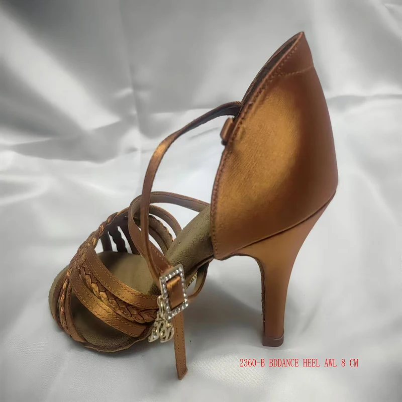 TOP BDDANCE Latin Dance Shoes Authentic Lady Adult BDSALSA Professional Ballroom Upgrade BD Highest Quality Heel Cover 4