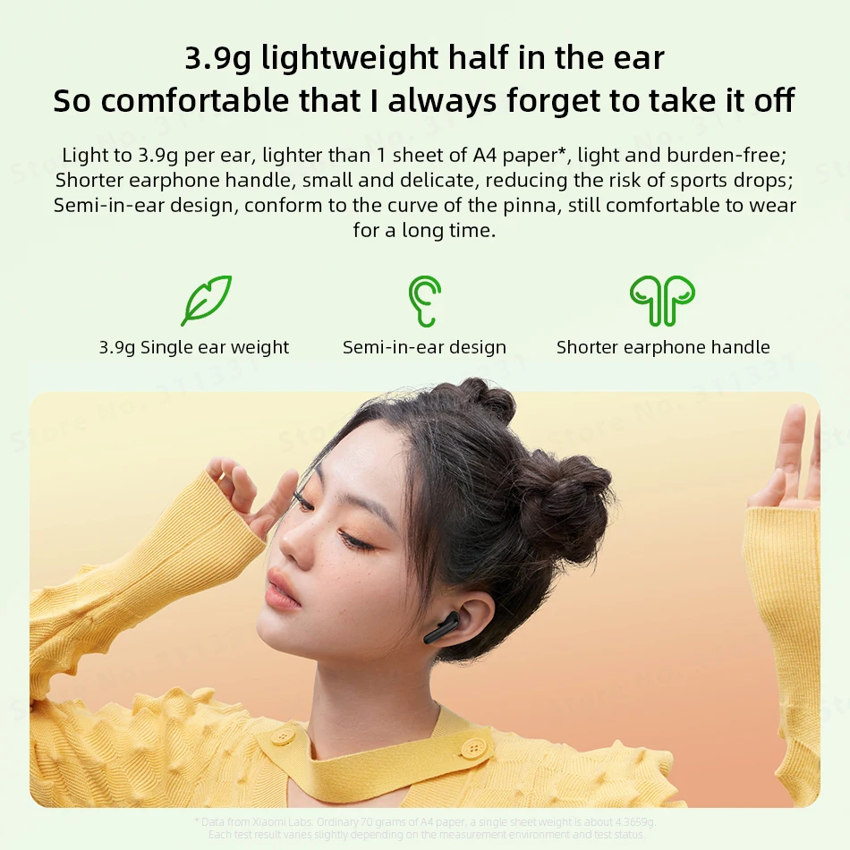 Xiaomi Redmi Buds 4 Lite TWS Wireless Bluetooth Earphone Call Noise Reduction 20 Hours Battery Life Headset Good Quality Sound 3 Xiaomi Redmi Buds 4 Lite TWS Wireless Bluetooth Earphone Call Noise Reduction 20 Hours Battery Life Headset Good Quality Sound 3