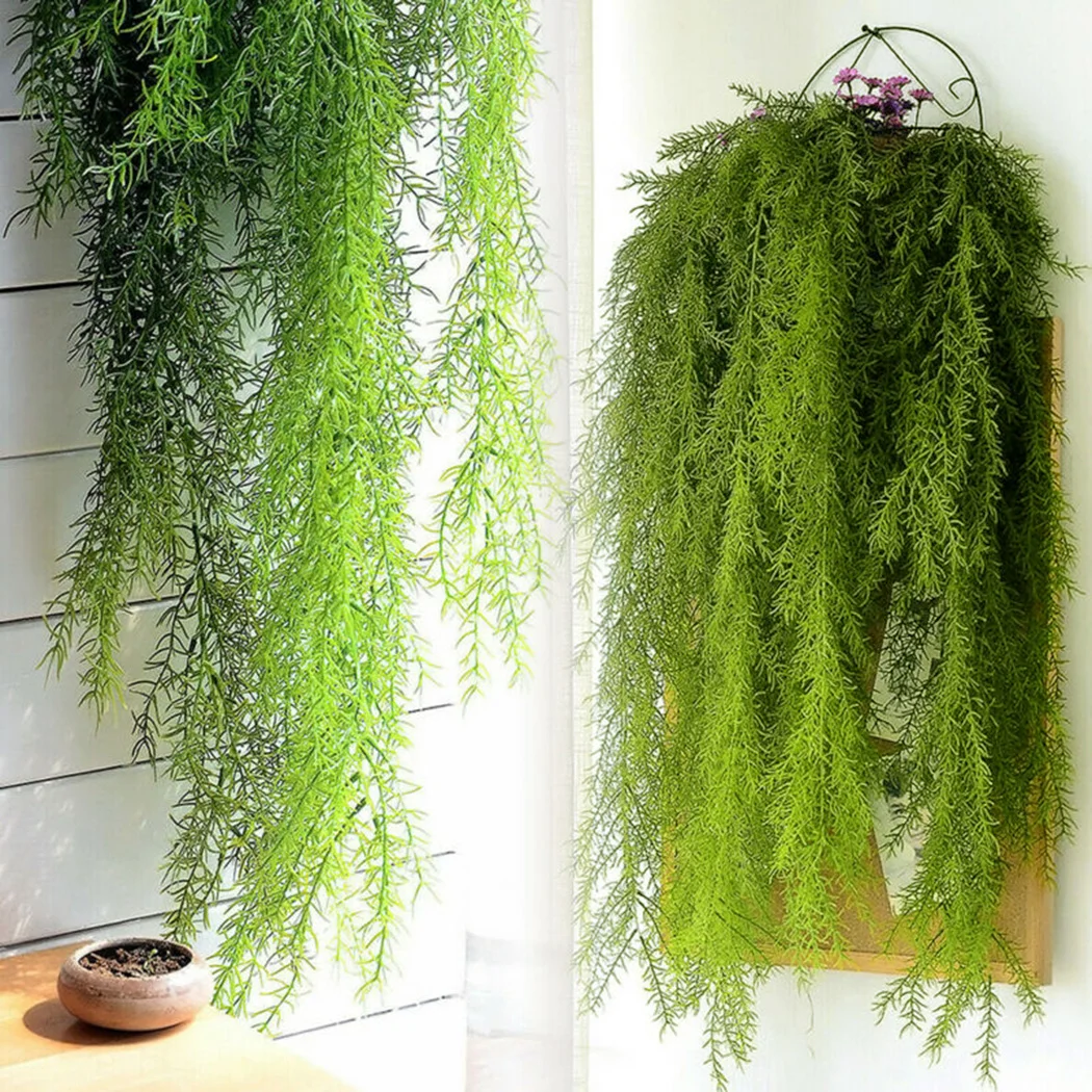 

Artificial Plants Vine Hanging Ivy Fern Hanging Plastic Plant Home Outdoor Garland Ivy Fake Vine Wall Decoration